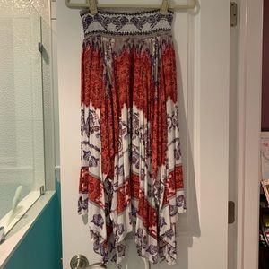 Free People bohemian long skirt